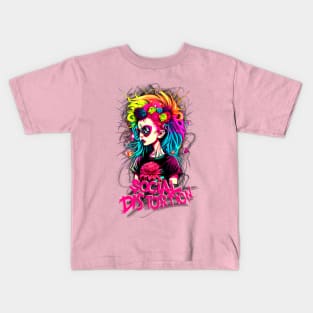 Punk Girl - Social Distortion Kids T-Shirt